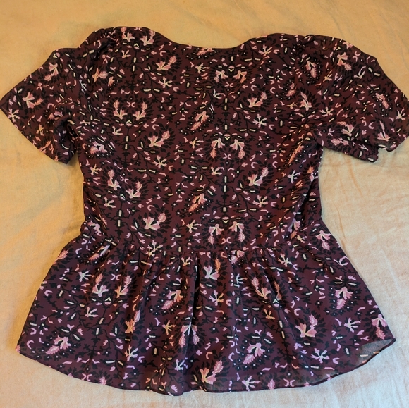 Madewell Peplum Blouse -szS - Picture 4 of 10